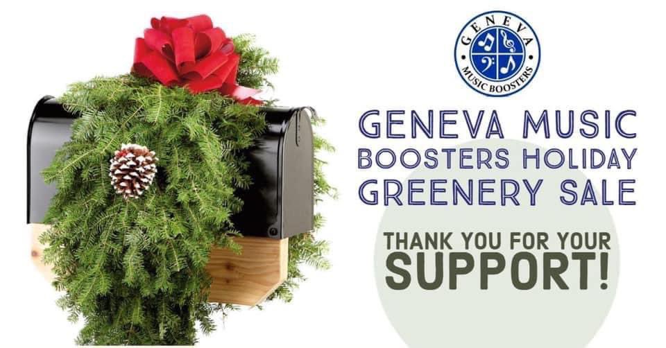 FINAL DAY to order your Holiday Greenery from the Music Boosters! Pickup Nov. 18, 10am-2pm at GHS.

genevamusicboosters.org