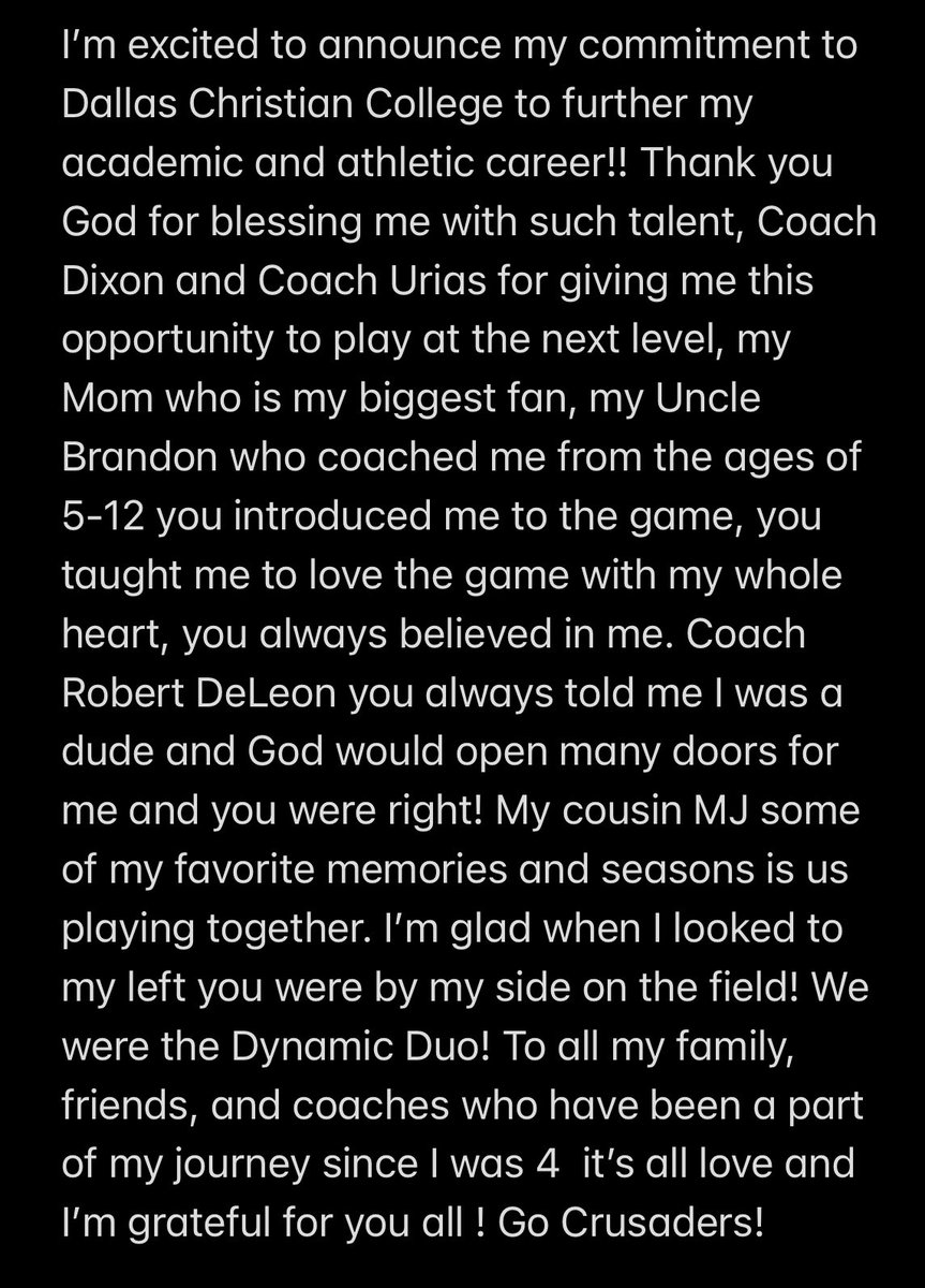 Chase Childs ✝️ James 1:17 (@chase24childs) on Twitter photo I’m excited to announce my commitment to Dallas Christian College to further my academic and athletic career!Thank you God,Mom my #1 fan, Coach Dixon and Coach Urias for the opportunity!Go Crusaders! <a href="/DCCBaseball2010/">DCC Baseball</a> @KForest24 <a href="/BanditoBaseball/">Banditos Baseball</a> <a href="/mjwatson627/">Mj Watson</a> I’m excited to announce my commitment to Dallas Christian College to further my academic and athletic career!Thank you God,Mom my #1 fan, Coach Dixon and Coach Urias for the opportunity!Go Crusaders! <a href="/DCCBaseball2010/">DCC Baseball</a> @KForest24 <a href="/BanditoBaseball/">Banditos Baseball</a> <a href="/mjwatson627/">Mj Watson</a>