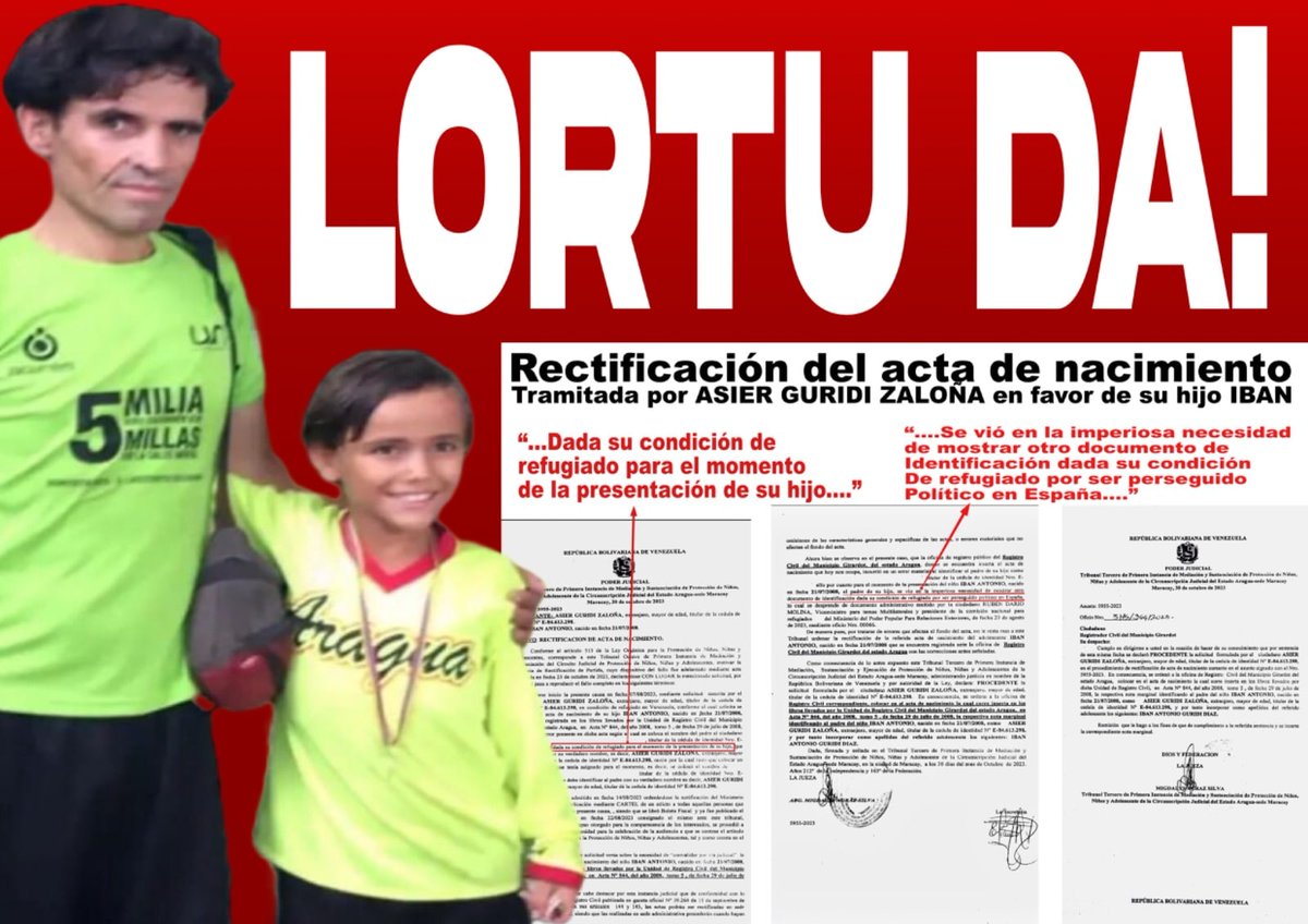 Borrokaz's tweet photo. 10 URTEKO ATZERAPENAZ Ibanek bere nortasuna berreskuratu du. Duela 10 urte Iñako Goioaga eta Jon Iñarritu Madrilen enbaxada batean izan ziren eta Asier eriotza zibilean, eskubiderik gabe, semearen nortasuna ezin zuzendurik geratu behar zela asumitu zuten eta Iñakok inposatu zuen https://t.co/xoo4E2hJXP