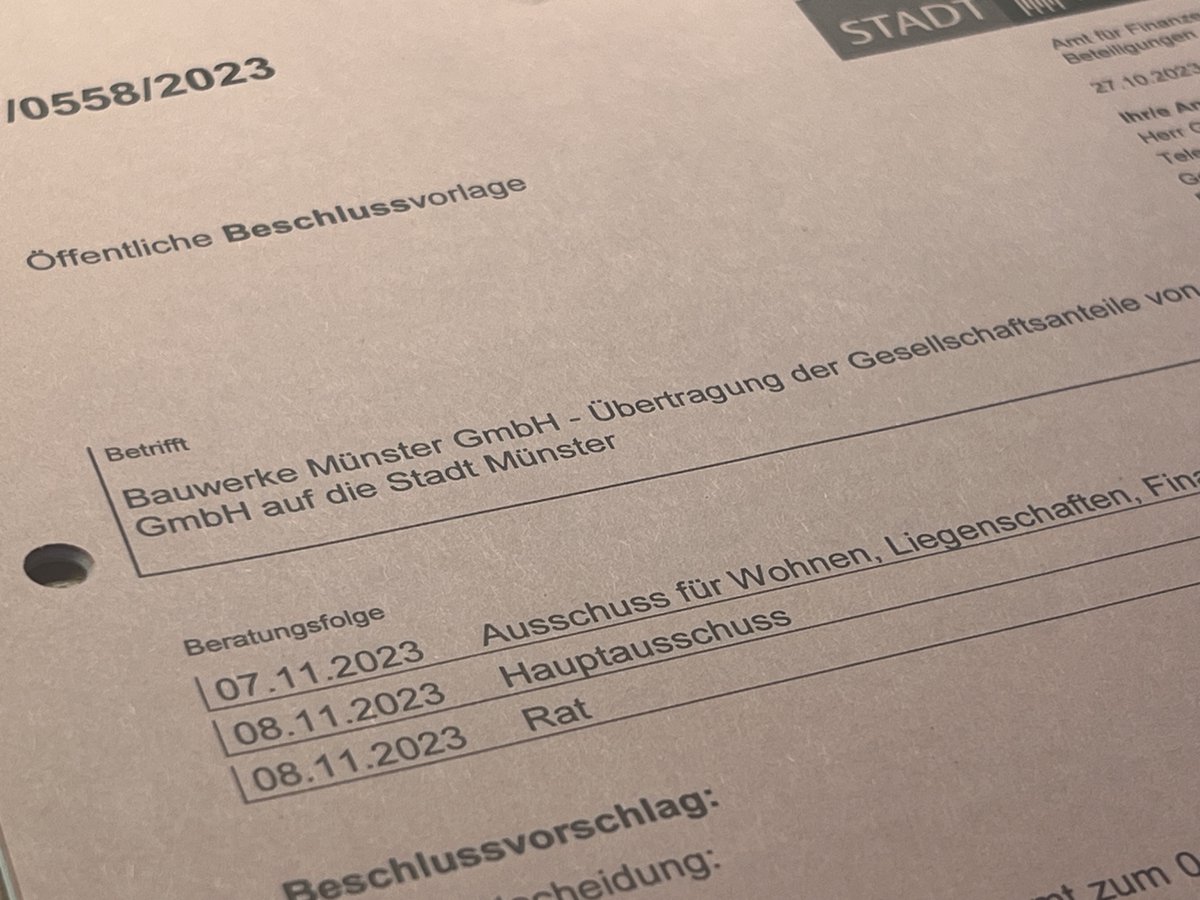NoahBoernhorst's tweet image. Gestern hat der Finanzausschuss getagt. Inhaltlich ging es neben dem Musik-Campus auch um den Schulbau. Gemeinsam mit Grünen und Volt haben wir hier eine wichtige Weichenstellung getroffen. (1/5)
#ratms