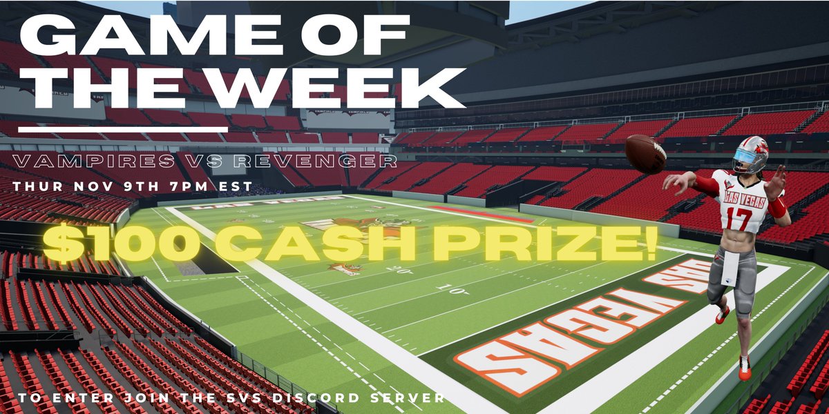 Sneaky Vampire Syndicate (@svsnft) on Twitter photo We kick off our inaugural Game of the Week on Thursday Nov 9th at 7pm EST vs #SuzanneDePasse and the Revenger with a $100 Cash Prize! Thanks to our partners <a href="/SimWinSports/">SimWin Sports</a>
To join in on the action join the SVS Discord Server: discord.gg/gNqcQPMgQU We kick off our inaugural Game of the Week on Thursday Nov 9th at 7pm EST vs #SuzanneDePasse and the Revenger with a $100 Cash Prize! Thanks to our partners <a href="/SimWinSports/">SimWin Sports</a>
To join in on the action join the SVS Discord Server: discord.gg/gNqcQPMgQU