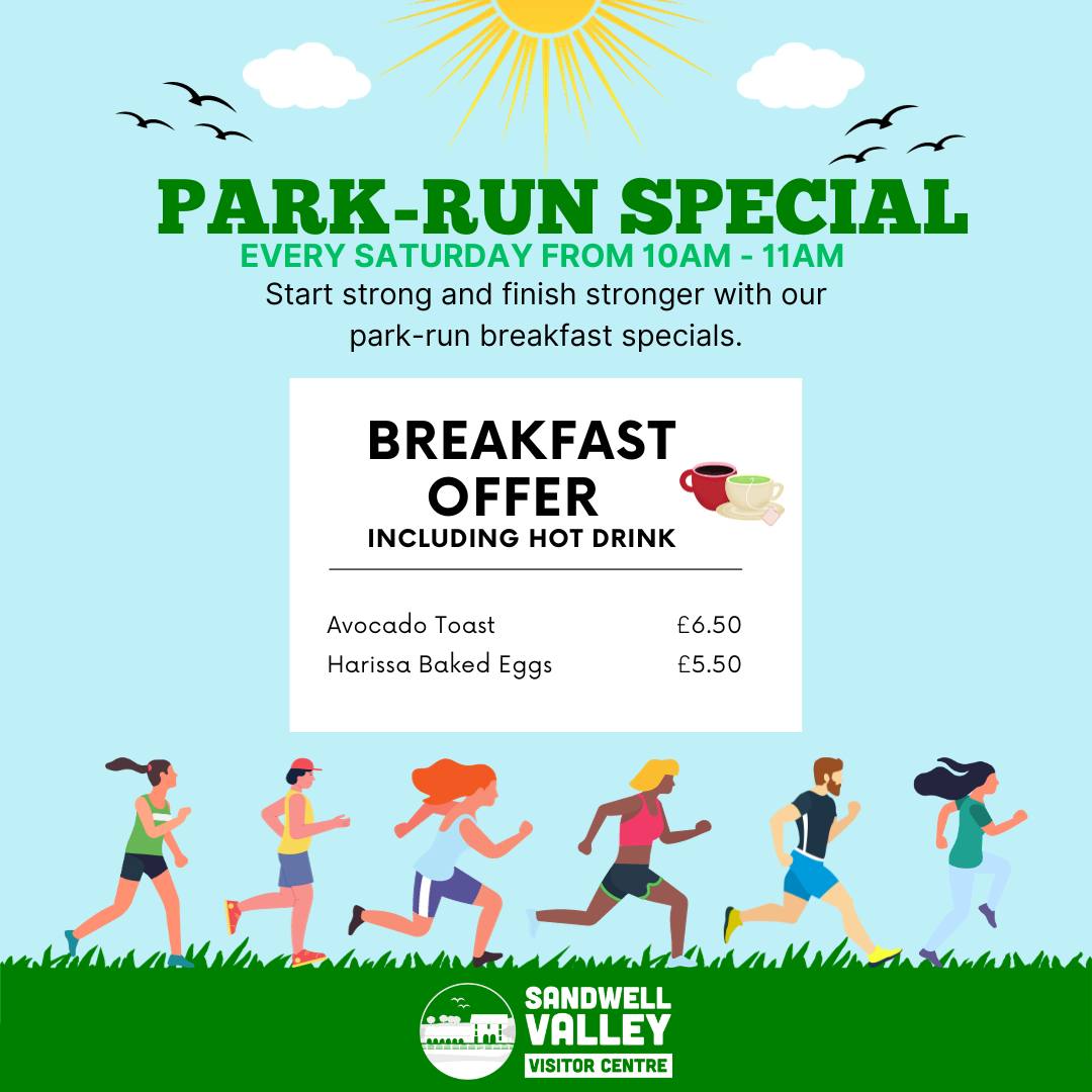 🌳  Refuel with us in our Tea Room at Sandwell Valley Country Park 

🥑We are offering two healthy and tasty breakfast dishes at discounted prices! 

📆 Every Saturday 
⏰ from 10 am – 11 am

sandwell-valley.co.uk/svvc/