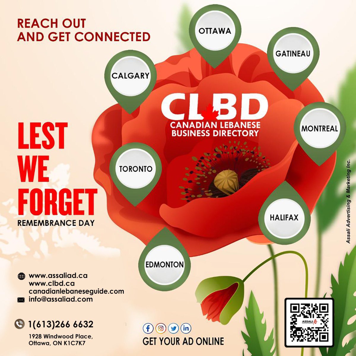 AssaliToufic's tweet image. Lest We Forget 
#REMEMBERDAY
#clbd #assali #advertising #canada #ottawa 

assaliad.ca

clbd.ca