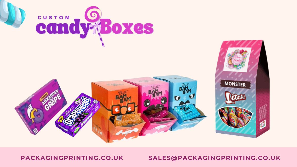 packprint_co_uk's tweet image. Unleash your candy's potential with our custom packaging! 🍬 We turn your ideas into unforgettable, one-of-a-kind candy boxes. 🎨 Whether you're a candy shop owner or just a candy lover, let's make your sweets stand out! 🌟 #CustomCandyBoxes #SweetDesigns"