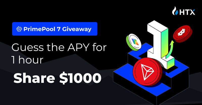 HTX_Global's tweet photo. #HTX PrimePool#7 Guess the APY!

First two issues:
👉  $PRISMA : APY 773%
👉  $NAKA : APY 172%

Enter to share $1000, Guess the APY of the 7th edition:

✅Follow @HTX_Global @HuobiGlobal

✅Comment Guess of the APY in 1st hour 

✅ RT + Like + Tag 2 Friends

✅Fill in form