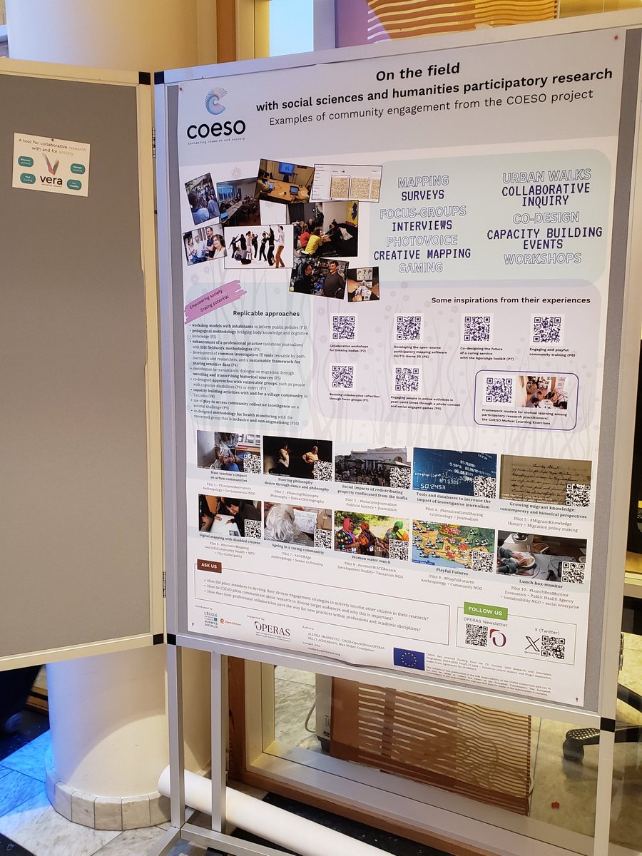 Your are at #Munin2023 and you hadn't the chance to come discovering #participatoryresearch and #citizenscience with the #SSH during the 1st poster session? Let's meet during next breaks! I will be there until Friday, you'll know everything we learned through the @COESOEU pilots