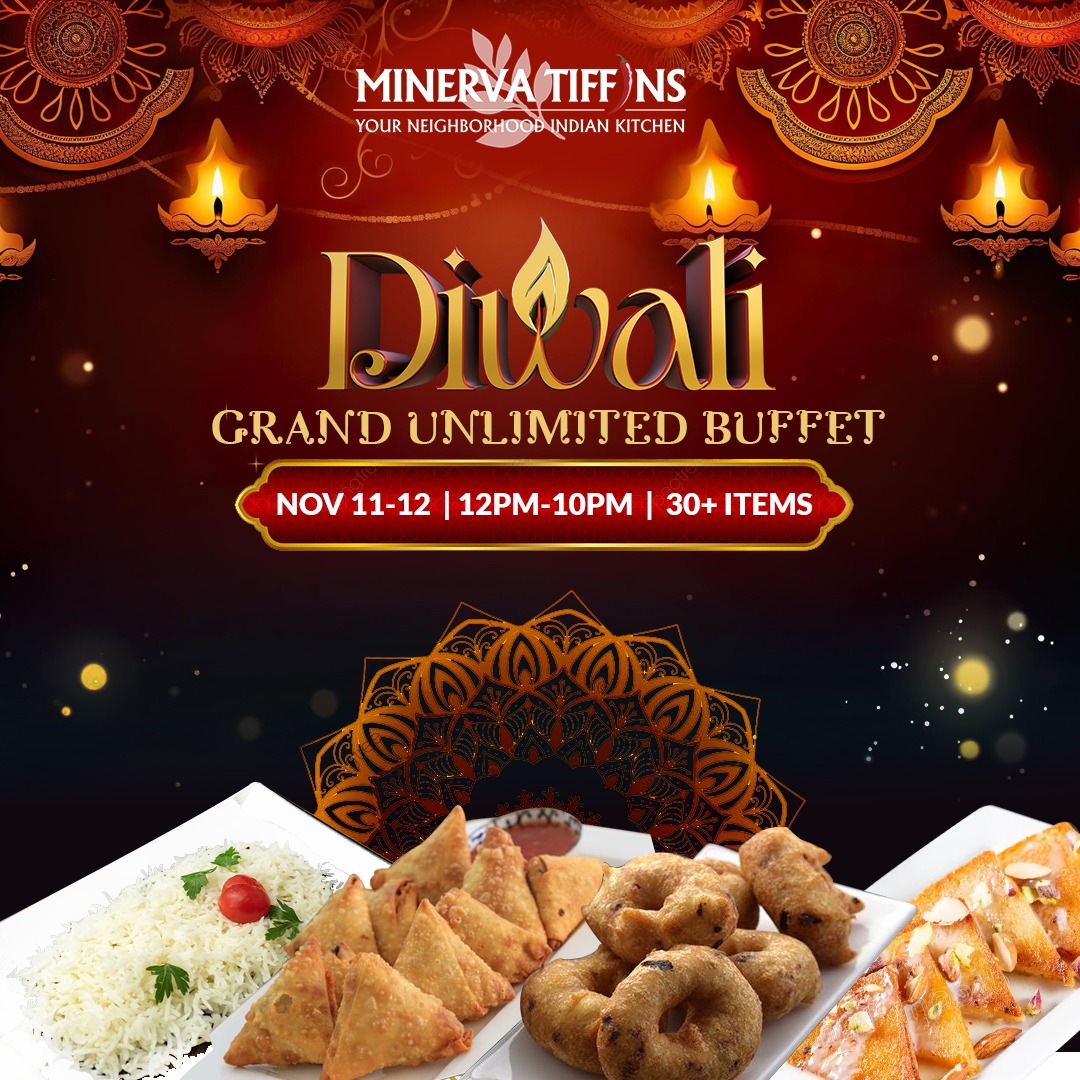 Light up your Diwali with our grand unlimited buffet featuring over 30 Indian delicacies that will take you on a flavourful journey.
.
#minervatiffins #minerva #minervafoods #flavoursofindia #diwalifood #diwalifeast #unlimitedbuffet #unlimitedfood #diwaliincanada #diwali2023