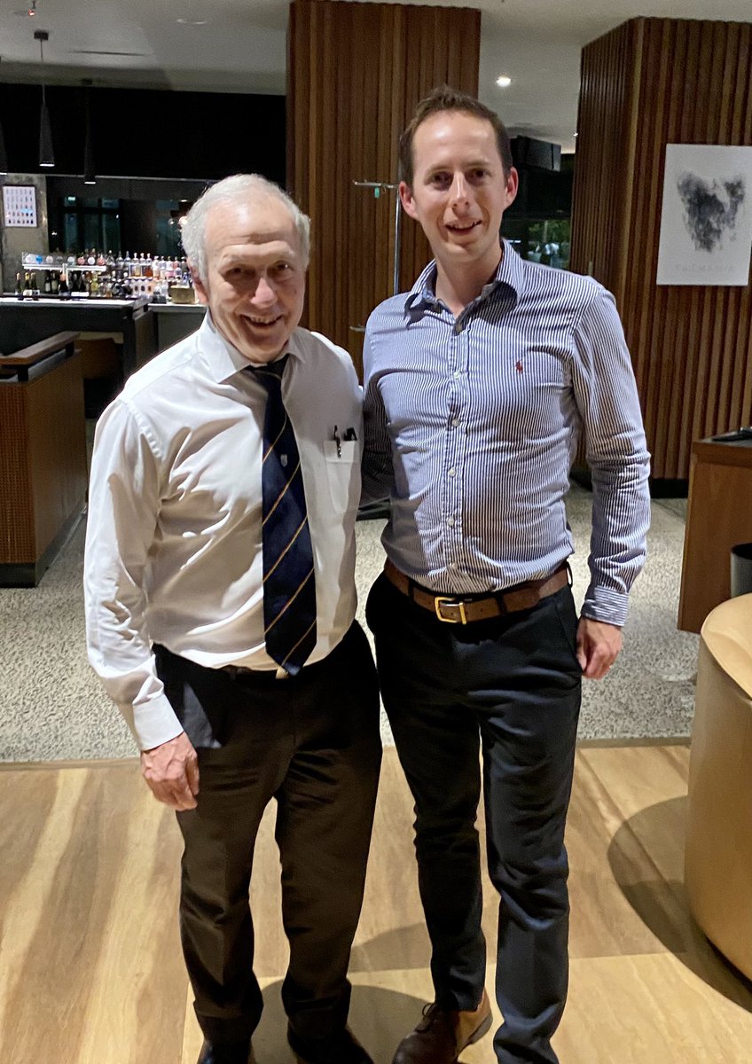 Great evening with Dr Peter Myers, godfather of meniscal repair from Brisbane