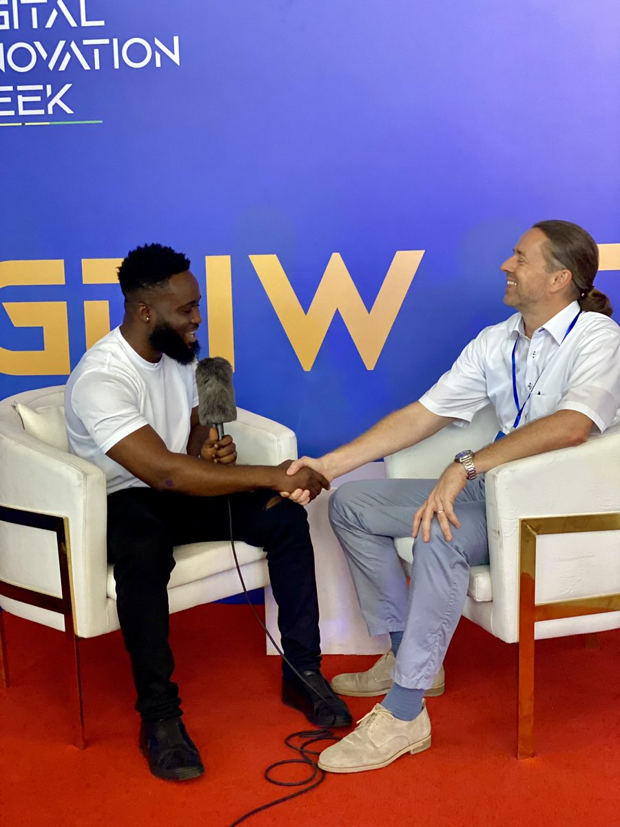 mysterpratt's tweet photo. Having a conversation with Dr Dirk Aßmann (Country Director - GIZ) on driving an all inclusive-innovation project to have lasting impacts on communities. #GDIW23 https://t.co/GdJoEcQC22