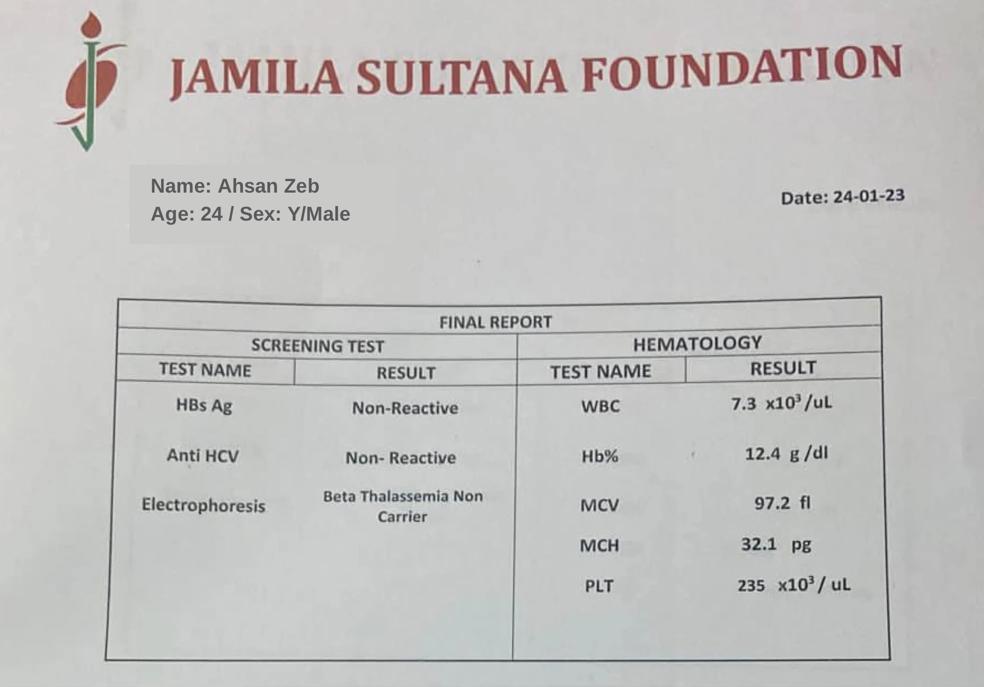 engrahsanzeb14's tweet image. I know my thalassemia status! Do you?
Thalassemia is a life-long agony. Get yourself tested for Thalassemia before marriage and save your upcoming generations from Thalassemia.
#ThalassemiaFreePakistan #NationalThalassemiaPreventionDay