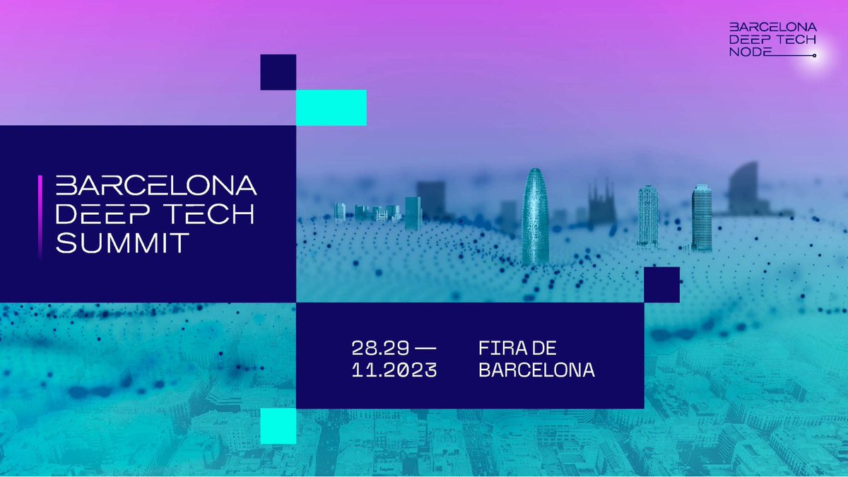 enginyeria_upf's tweet photo. ❗️#Barcelona Deep Tech Summit is back!

🗣️"Imagine a place where innovation and technology intersect with passion and ambition. A place where industry leaders, visionary investors, pioneering researchers and new businesses come together"

ℹ️ https://t.co/25wUxsSaBo https://t.co/e12KcHk9YC