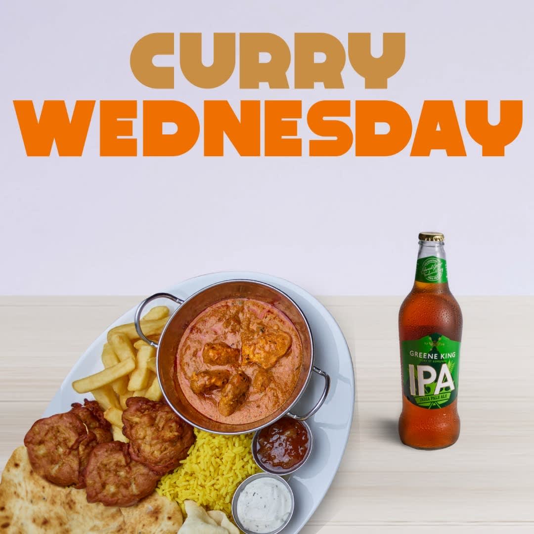 Be sure to pop in and try one of our delicious curry’s with a drink for only £7!