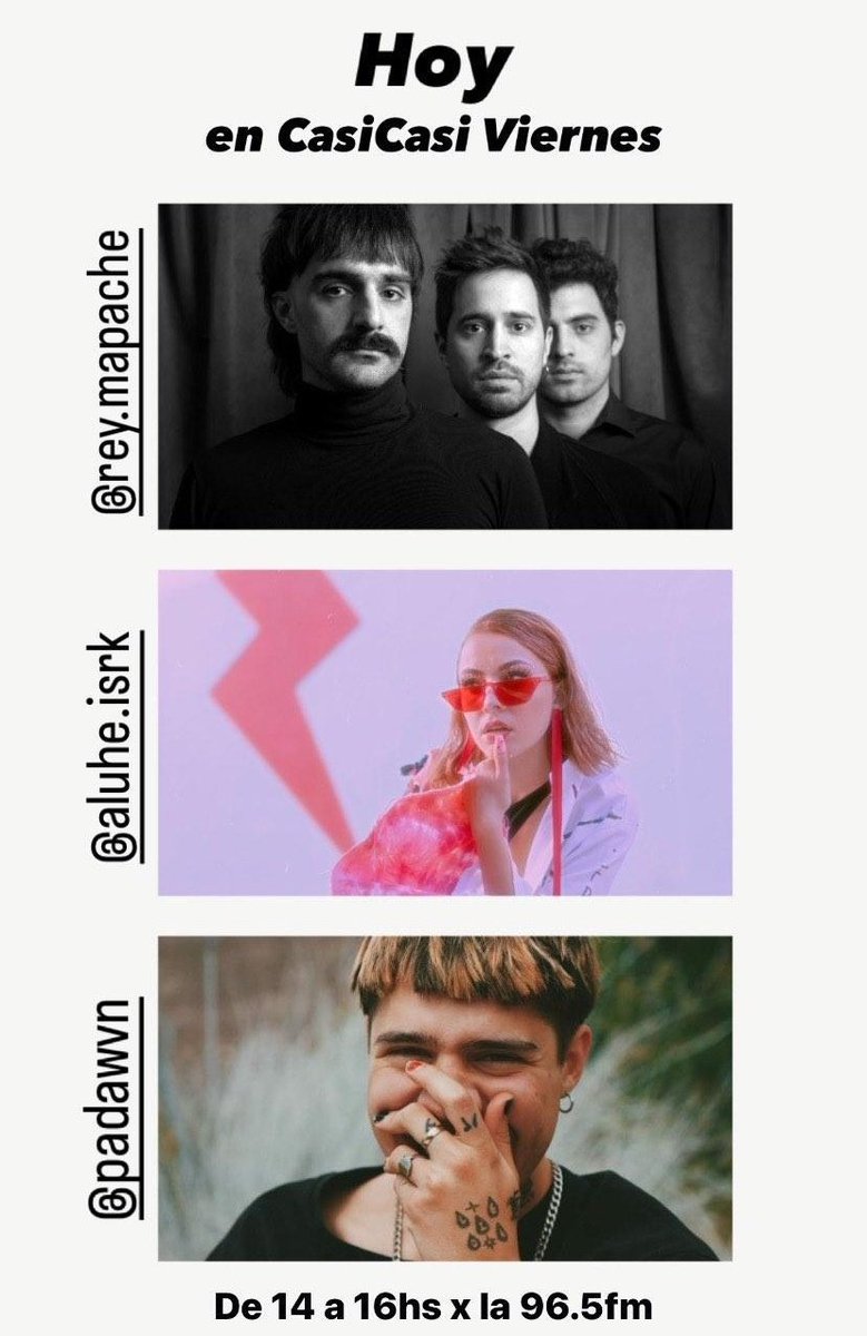 #Hoy de 14 a 16 por <a href="/RadioU96_5/">Radio U</a> 📻🙌

Cumplimos 500 programas!!🥳🥳

Festejamos con...

Un #casicasifederal con <a href="/MapacheRey/">Rey Mapache</a> y su nuevo disco 🦝

El regreso al west de <a href="/PADAWVN2000/">VALERIANO a.k.a. PADAWVN a.k.a. elpadillo</a> 🎤

El #lanzamiento de <a href="/AluheDume/">▫ Alu ▫</a> 🔥

Y la fiesta de Los Caballeros del Zodiado 💃🕺
