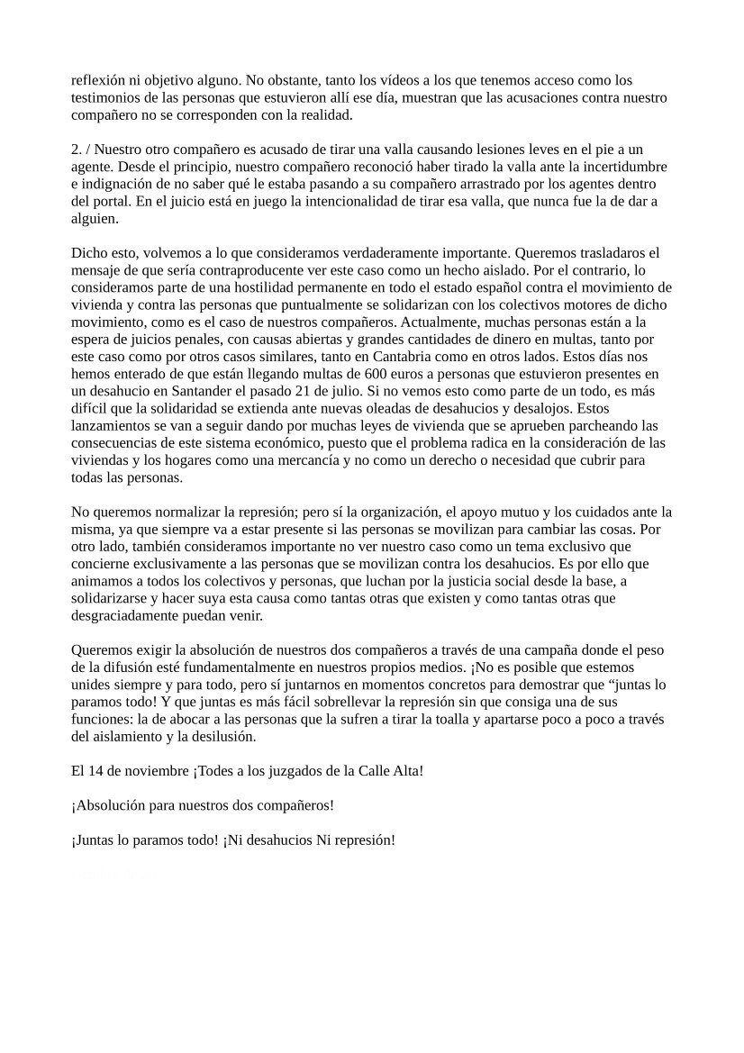 NiRepresion's tweet photo. Que vais a ir a la jornada de lucha del 14 N a apoyar a nuestros compañeros pero queréis más info? Os recordamos nuestro comunicado https://t.co/IAicTCEQC4