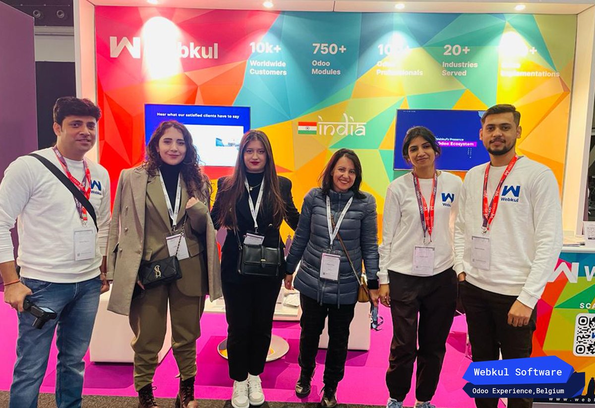 webkul's tweet photo. Good Things happen when the community comes together. Sharing experience and having conversations with clients and community members.
--Meet us at the M1 Booth Hall 7 in Odoo Experience
#OdooExperience #WebkulTeam #belgium #odoo #lifeatwebkul https://t.co/dJf3Zk2br6