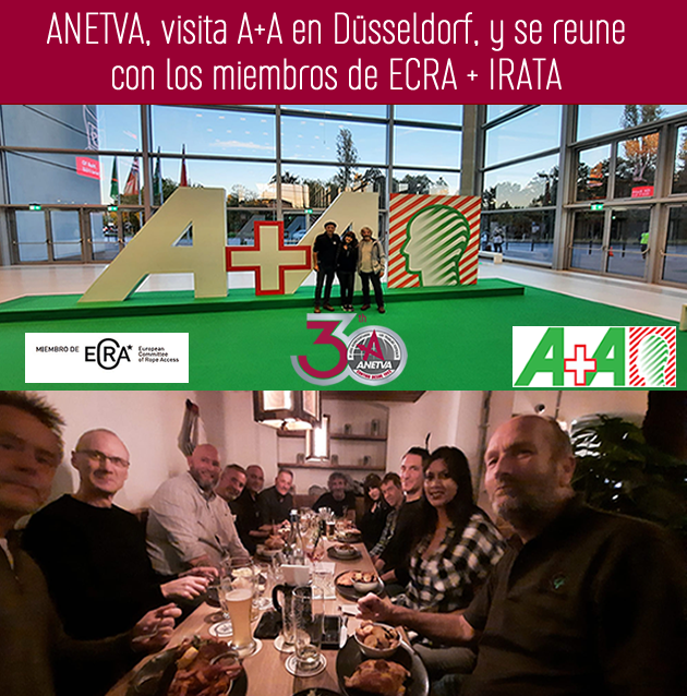 ANETVAanetva's tweet image. ⭕️Noticia ANETVA !!
▶️ANETVA visita la Feria Líder Internacional de Seguridad y Salud en el Trabajo, A+A 2023 Düssldorf ( Alemania). #AplusA2023

👉 Además, de la reunión entre miembros de #ECRA , con IRATA ( UK)

#trabajosverticales #ecra

SALA DE PRENSA

lnkd.in/d2Rxc8nN