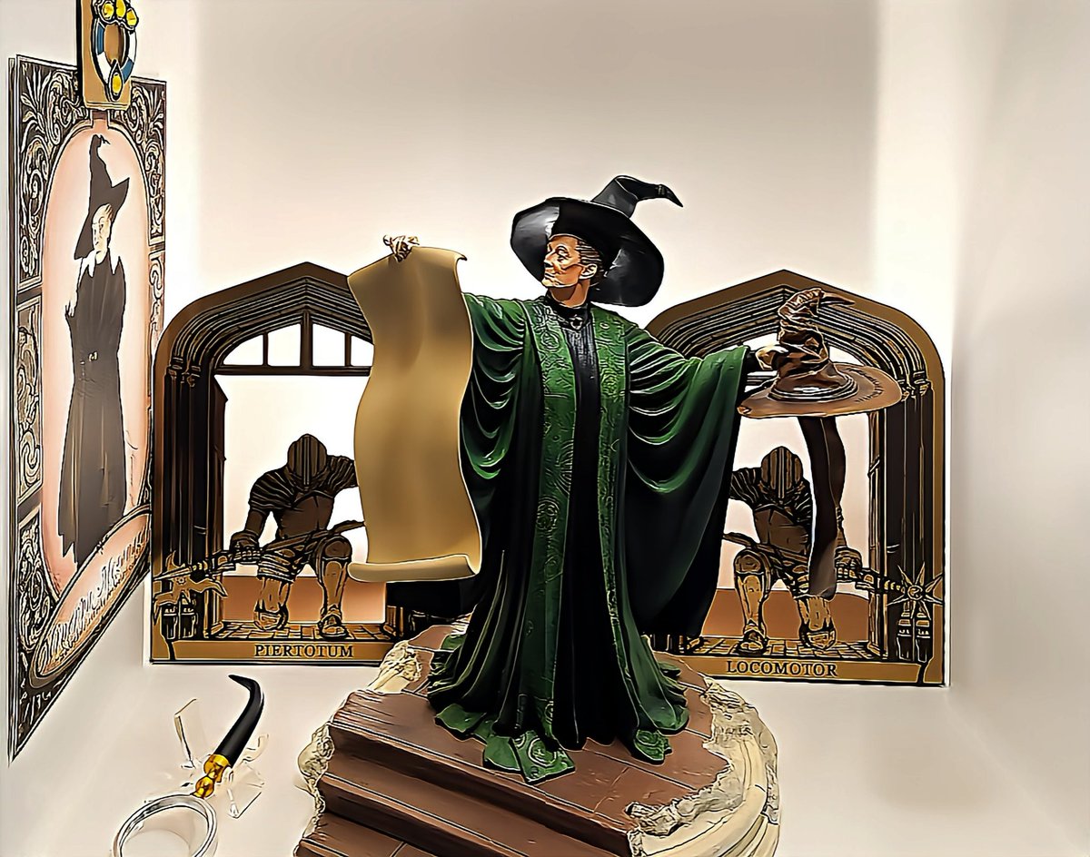HPCollectionPho's tweet image. My Minerva Mcgonagall Shelf
#noblecollection #harrypotter #wizardingworld #hogwarts #harrypotterfan #harrypotterforever #potterhead #harrypotterfrance #WarnerBros #dumbledore #OPPO