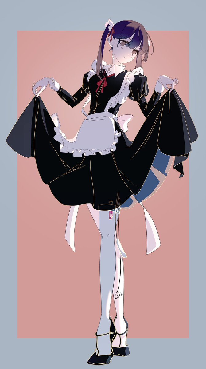 メイド」|鯖 🐟＠少女レイ-カバーイラスト🫧のイラスト