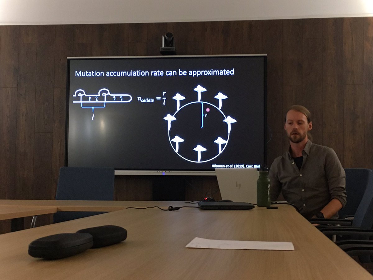 Laszlo G. Nagy (@laszlognagy) on Twitter photo Markus Hiltunen from <a href="/JohannessonLab/">Johannesson Lab</a> explaining mutation rates in the fairy ring mushroom Marasmius oreades. Perplexingly low mutation rate in this fungus! Markus Hiltunen from <a href="/JohannessonLab/">Johannesson Lab</a> explaining mutation rates in the fairy ring mushroom Marasmius oreades. Perplexingly low mutation rate in this fungus!
