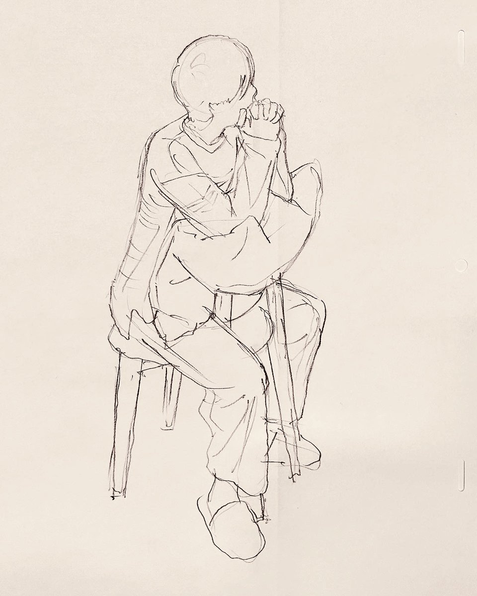 今週も仕事の合間をぬってクロッキー会に参加しました。よく見て描くというシンプルな時間に癒されました。ワンポーズ5分。 