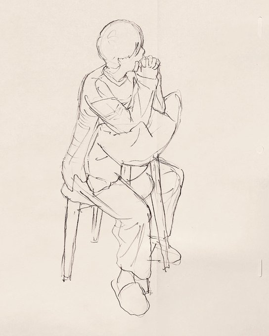 今週も仕事の合間をぬってクロッキー会に参加しました。よく見て描くというシンプルな時間に癒されました。ワンポーズ5分。 