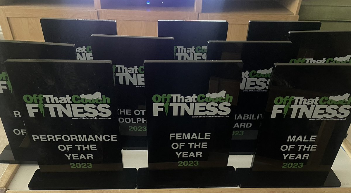 It’s nearly time off that couch fitness end of season awards 🏆 💚🖤🤍 🏊🏻‍♀️🚴🏿🏃‍♂️