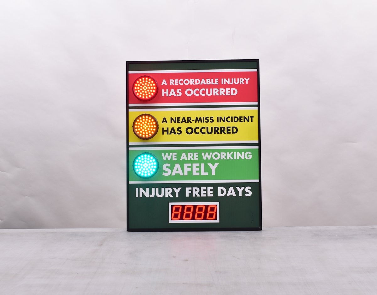 CousignLLC's tweet image. Injury Free Days Sign #cousign #safetysigns #ThinkSafety
