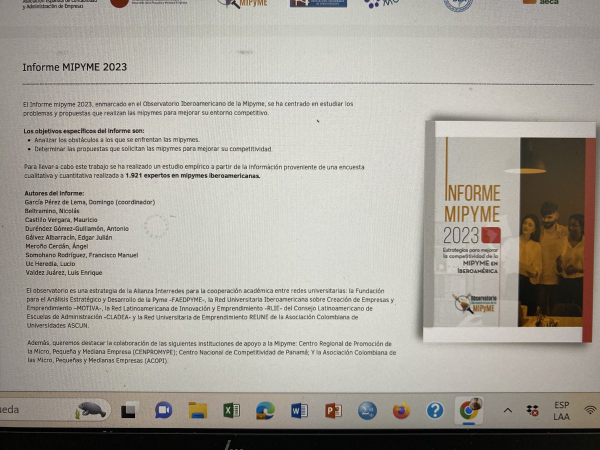 GuillermoBrucil's tweet photo. #SomosUTN
#SomosFacae
#SomosMarketing

Se invita a la presentación del informe 2023 de las estrategias para mejorar la competitividad de la mipymes en Iberoamérica, de la cual somos parte https://t.co/w01jkYXGZg