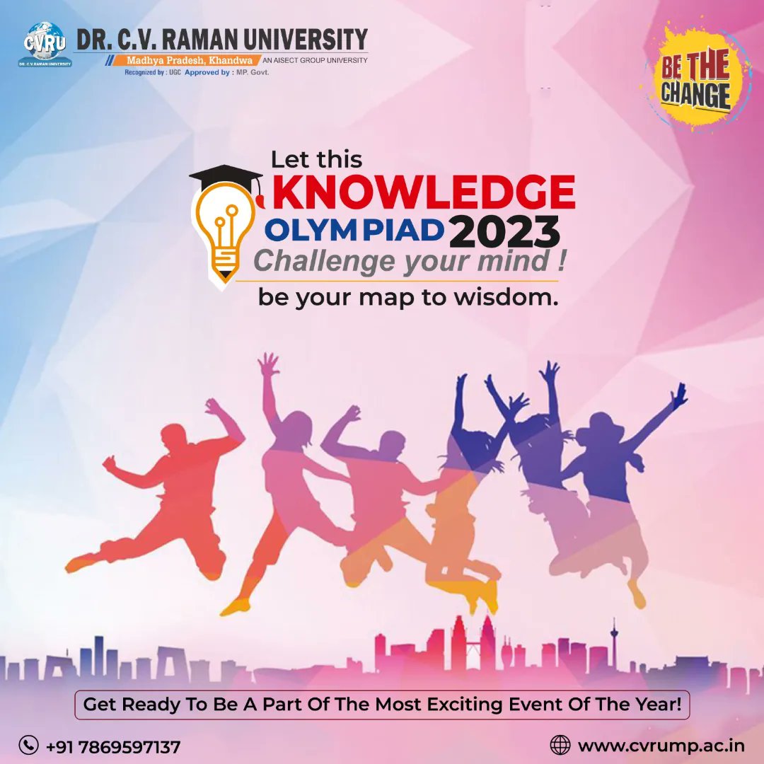 CVRUkhandwa's tweet image. It&apos;s Here: Knowledge Olympiad 2023 
Students, get set for the most electrifying showcase of your academic skills. 

The countdown to an unforgettable journey has begun! 

#KnowledgeOlympiad2023 #AcademicShowcase #UnlockingKnowledge
#IntellectualJourney #BrainPowerUnleashed