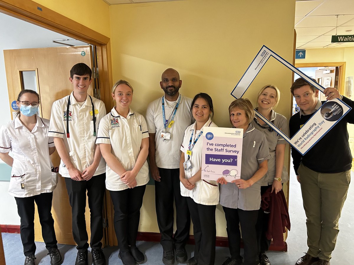 No better way to say thank you to our ⁦<a href="/gloshospitals/">Gloucestershire Hospitals NHS Foundation Trust</a>⁩ diagnostic radiographers on WorldRadiograpyDay than by delivering chocolates because our AHPs have been awesome at filling in the staff survey #WRD