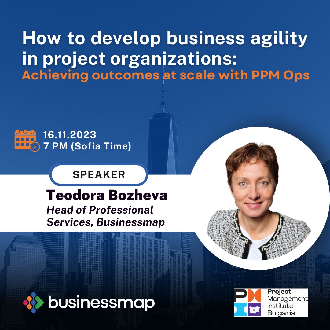 🚀 Exciting Webinar Alert! Join PMI Bulgaria Chapter and our Head of Professional Services - Teodora Bozheva, for a dynamic webinar designed to supercharge business agility in project-oriented organizations. 

Register here: docs.google.com/forms/d/e/1FAI…

#businessagility #businessmap
