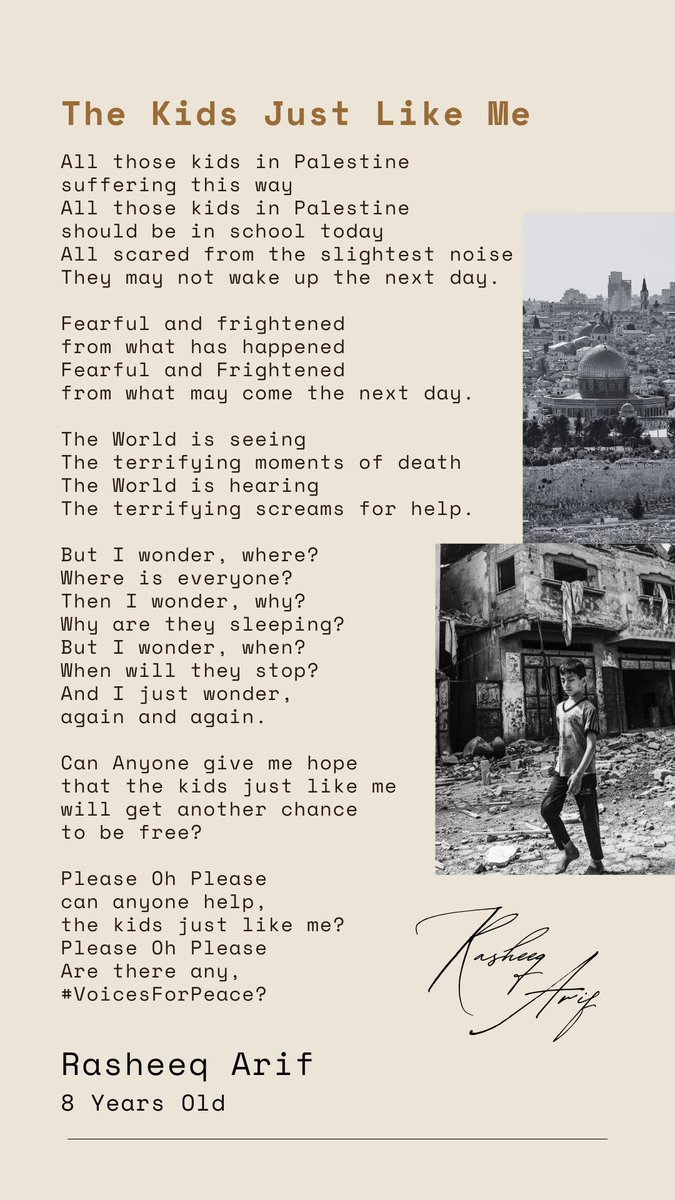 SaminaYArif's tweet photo. @SyedaaAiman Check out this poem written by my son. He is disappointed in the world. He has recoded it. Check out my profile @SaminaYArif https://t.co/MHGTmS5Qf1