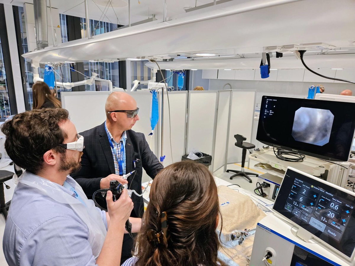 OlympusUrology's tweet photo. Greetings from Hamburg 🇩🇪

We are happy to announce the start of the #esuests2. 
It's all about #Stonemanagement, covering #ThuliumFiberLasers, #URFs, and #stonedisposables.

We wish all participants and @Uroweb a great and educative time during the Hands-on and the lectures! https://t.co/4yfCLom3Y2