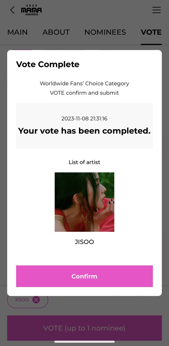 KIM JISOO VOTING TEAM tweet media