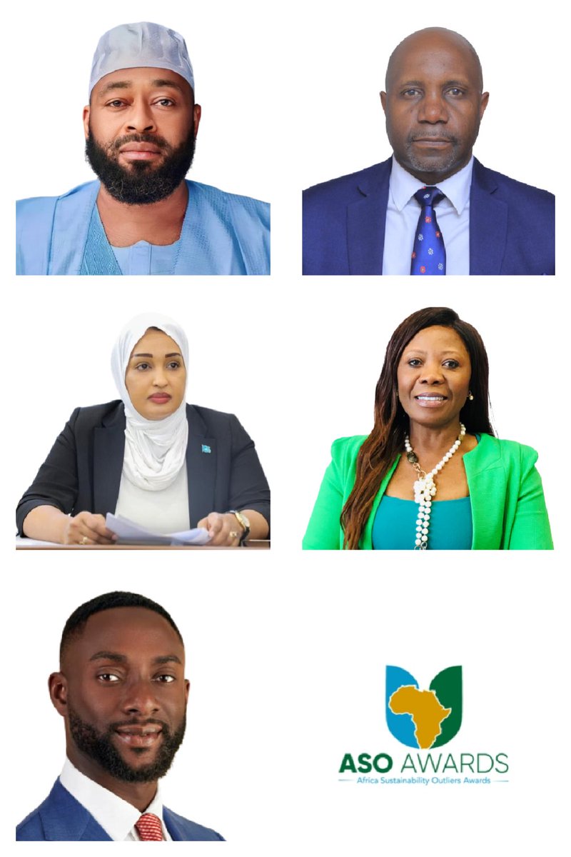 Recognizing Africa's Excellence in Sustainability, The ASO Awards <a href="/Aso_Awards/">Aso_Awards</a> recognizes Africans and Institutions Who have Made Exceptional Contributions that Accelerate and Promote Sustainable Development Agendas . Meet the #Awardees.  <a href="/1_billiontrees/">Great Green Wall Africa</a> <a href="/endelstamberg/">Endel Stamberg #FightFor1Point5</a>
