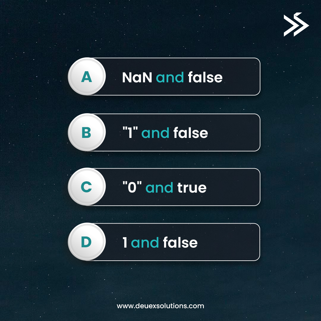 DeuexSolutions's tweet image. Comment your answer with an explanation.
Tag your friends and challenge them.
#jsquiz #javascriptquiz #javascript #javascripts #javascript30 #javascripttips #codingquiz #programmingquiz