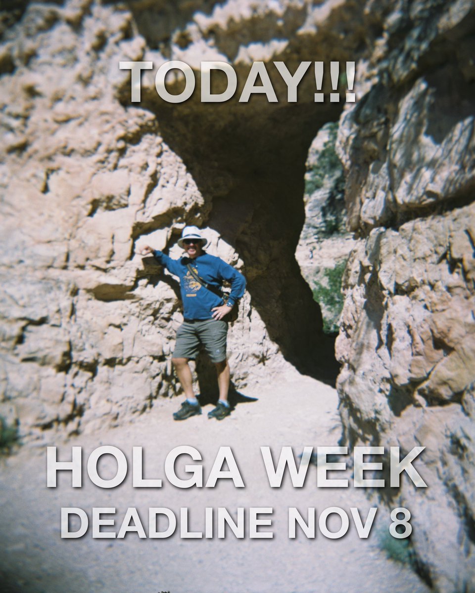 TODAY! Today is the very last day to enter three winning Holga pics from #HolgaWeek2023 (Oct 1-7). It’s now or never. Submit @ holgaweek.com/form