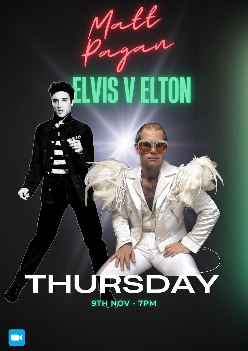 ⚡️ LAST MINUTE! ⚡️ Due to popular demand I’ve added a show in TOMORROW NIGHT at 7pm The biggest and bests songs from Elvis & Elton! Who is better….?! 🎟️ calendly.com/mattpaganvocal…