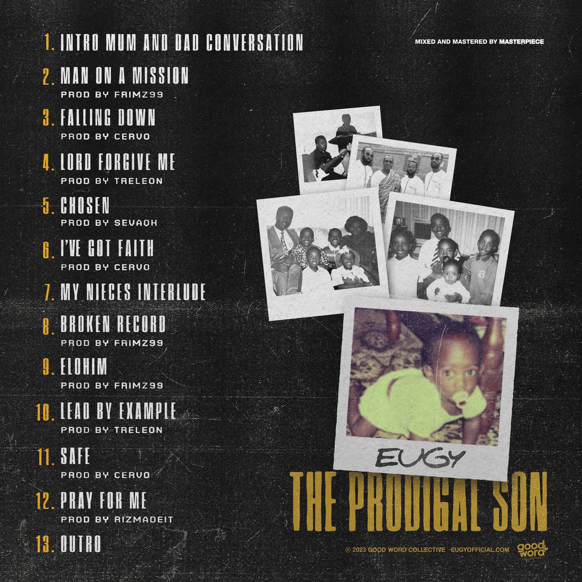 Designed the front &amp; back cover art for <a href="/EugyOfficial/">Eugy Official</a>’s debut album ‘The Prodigal Son’ Out Today! onerpm.link/eugytheprodiga…