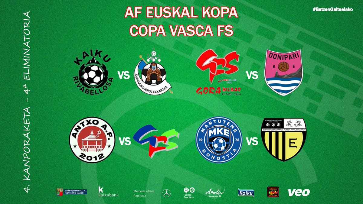 🏆𝗔𝗿𝗲𝘁𝗼-𝗙𝘂𝘁𝗯𝗼𝗹𝗲𝗸𝗼 𝗘𝘂𝘀𝗸𝗮𝗹 𝗞𝗼𝗽𝗮𝗸𝗼 𝟰. 𝗸𝗮𝗻𝗽𝗼𝗿𝗮𝗸𝗲𝘁𝗮𝗸𝗼 𝗽𝗮𝗿𝘁𝗶𝗱𝗮𝗸
👉euskadifutbol.eus/areto-futbolek…

🏆𝗘𝗺𝗽𝗮𝗿𝗲𝗷𝗮𝗺𝗶𝗲𝗻𝘁𝗼𝘀 𝗱𝗲 𝗹𝗮 𝟰ª 𝗿𝗼𝗻𝗱𝗮 𝗱𝗲 𝗹𝗮 𝗖𝗼𝗽𝗮 𝗩𝗮𝘀𝗰𝗮 𝗱𝗲 𝗙ú𝘁𝗯𝗼𝗹 𝗦𝗮𝗹𝗮
👉euskadifutbol.eus/emparejamiento…