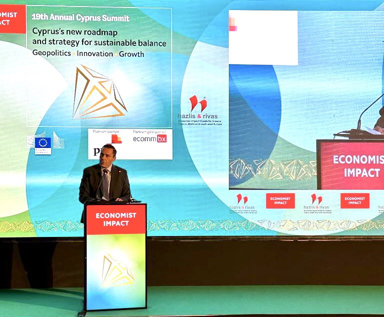 cifacyprus's tweet photo. 📍@ayiasemides7 at the #EconCyprusSummit: The funds sector has shown remarkable resilience and dynamism, with over €3 billion already invested in the local economy, out of a total of €11 billion.
#Cyprus #funds https://t.co/VyCTS2x1Lr