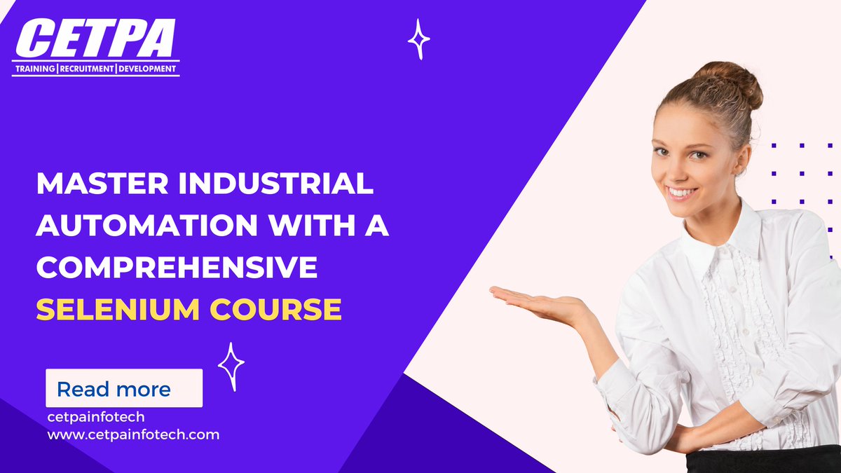 sanyasharma596's tweet image. cetpainfotechh.blogspot.com/2023/11/master…
As industries continue to transform, the demand for advanced tools and technologies to simplify processes and guarantee consistent results has never been
#seleniumautomationcourse #seleniumtraininginnoida #seleniumtrainingindelhi #seleniumcourseinnoida