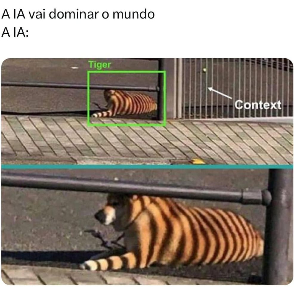 programedegraca's tweet image. E vocês aí, morrendo de medo da IA dominar o mundo.