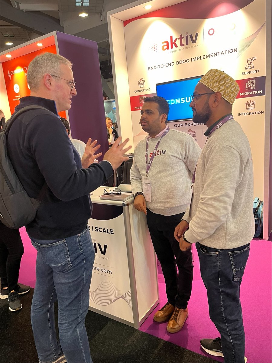 Aktiv_Software's tweet image. Our Product Configurator demo is drawing a crowd.
Visit booth I3, Hall 7 to experience product personalization at its best!

#OdooExperience2023 #odoo17 #productconfigurator #SalesSuccess #manufacturing #odoo
