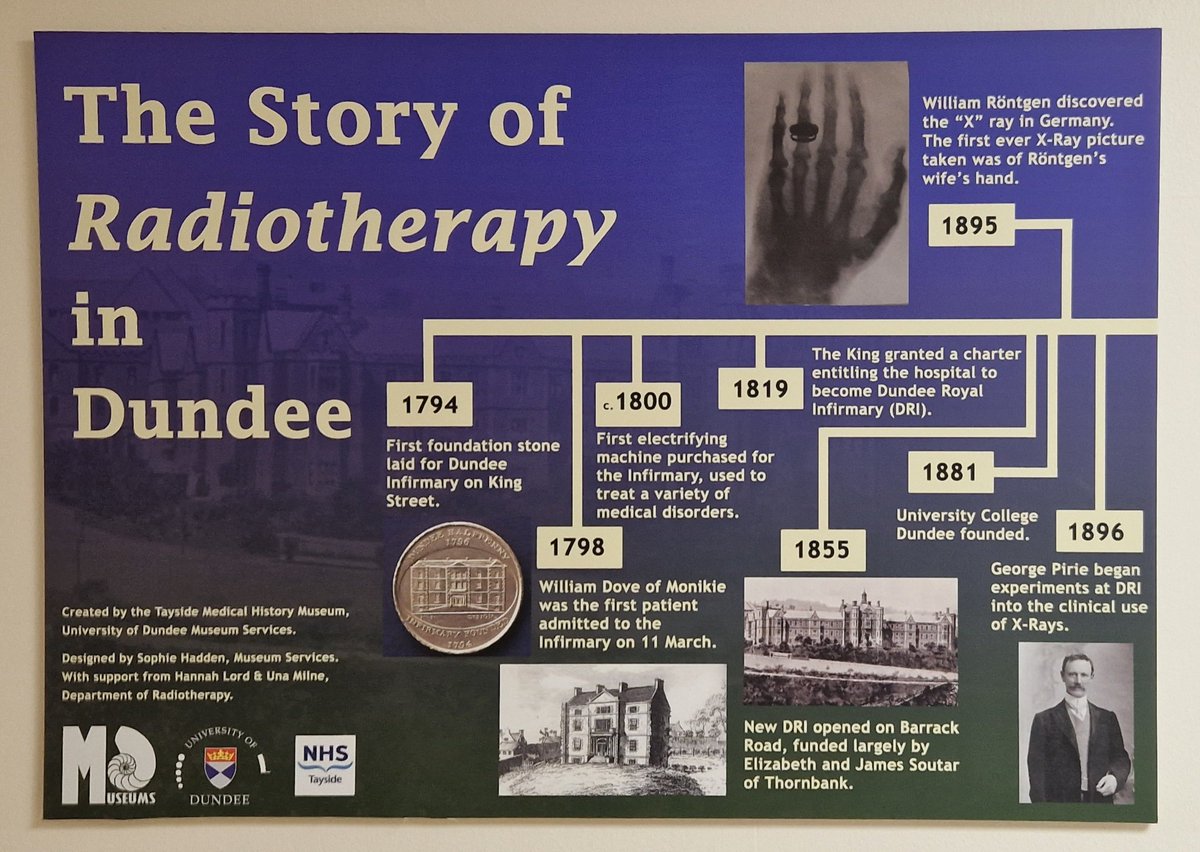 Radiotherapy in Dundee has changed significantly over the years! With some amazing technological advances. 

Here's a short thread showing a story of how things have developed in Dundee. 

#WorldRadiographyDay #wrd2023 <a href="/SCoRMembers/">SCoR Members</a> <a href="/NHSTayside/">NHS Tayside</a> <a href="/SCoRScotland/">SCoR Scotland Members</a>
