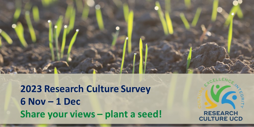 The Research Culture Survey is open and we want to hear from #graduateresearchstudents <a href="/ucddublin/">University College Dublin</a>! Take this opportunity to tell us about your experience of research culture:
ucd.ie/researchcultur…