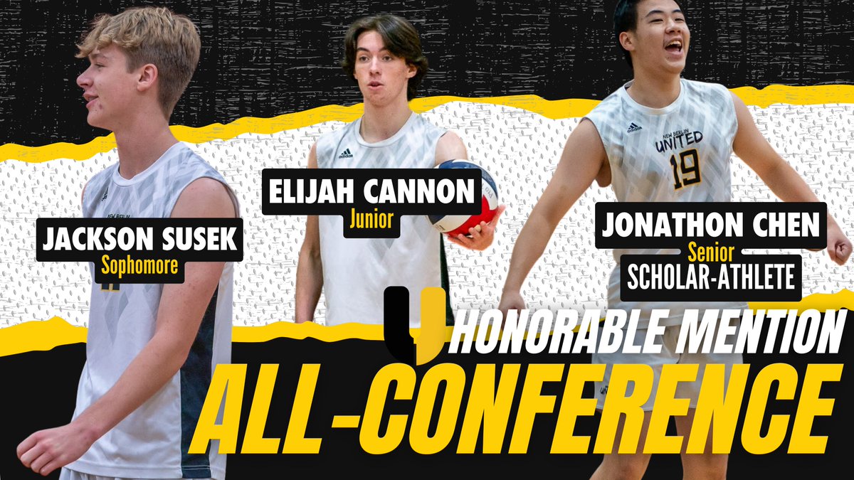 IkeLions's tweet photo. Congrats to the United🏐student-athletes who earned All-Conference Honorable Mention!
✔️Jackson Susek
✔️Elijah Cannon
✔️Jonathan Chen - scholar-athlete
Congrats on a great season!
#letsgounited https://t.co/uFlShe176b