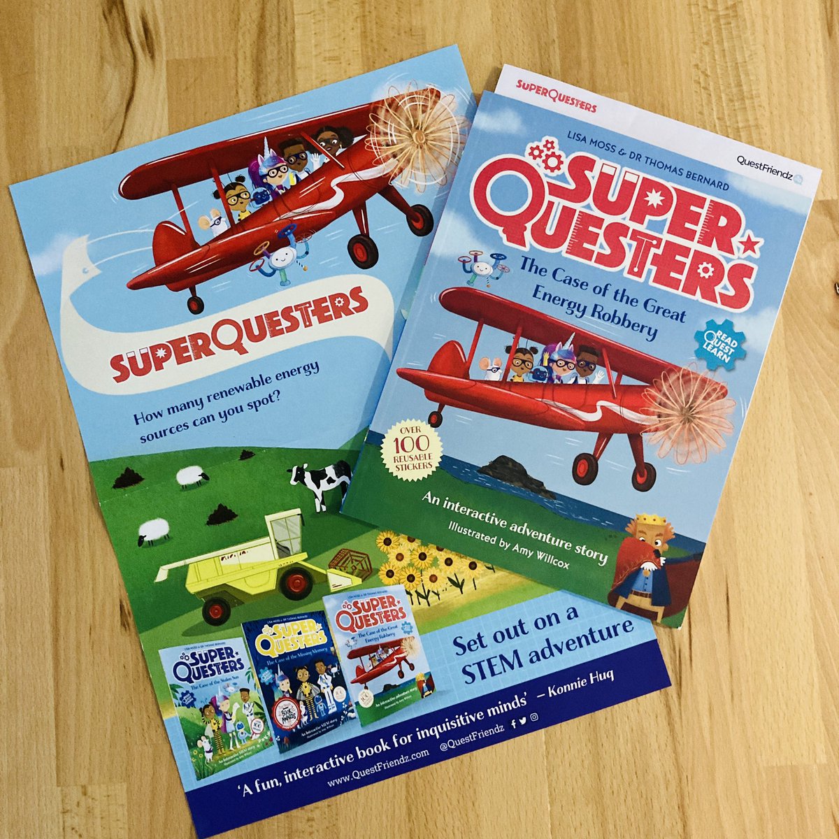 VIPreading's tweet photo. On National STEM Day, we are proud to be sharing the incredible SuperQuesters books by @QuestFriendz. These brilliant books for curious minds, explore STEM learning through interactive quest adventures. Children will learn STEM skills such as problem solving, coding, sequencing and algorithms as they work through each quest. Keep your eyes peeled for more exciting updates about this series, coming soon! #STEMDay #STEM