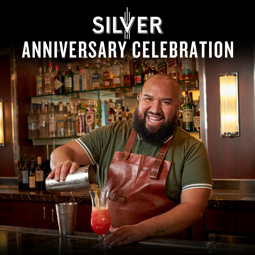 eatatsilver's tweet photo. Learn from Richard Torres, Silver Brands' Beverage Director, how to make the Maui Mule, a special cocktail made with Tito’s Vodka, passion fruit puree, fresh pineapple juice, ginger beer syrup, and lime juice.

Join us at Silver - Cathedral this evening from 6pm - 7pm! https://t.co/IORGYhQtn3