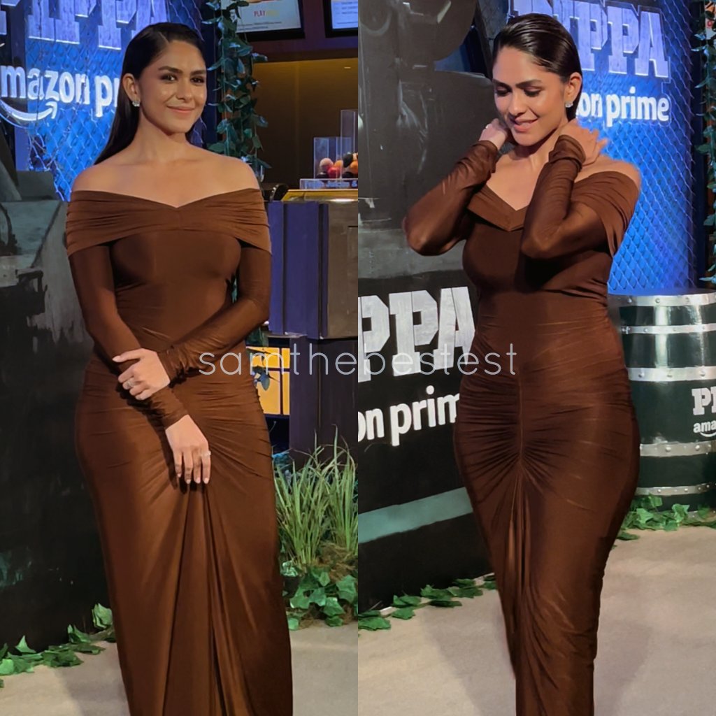 SAMTHEBESTEST_'s tweet image. Beaut!!! 💥😍 #MrunalThakur at #Pippa screening